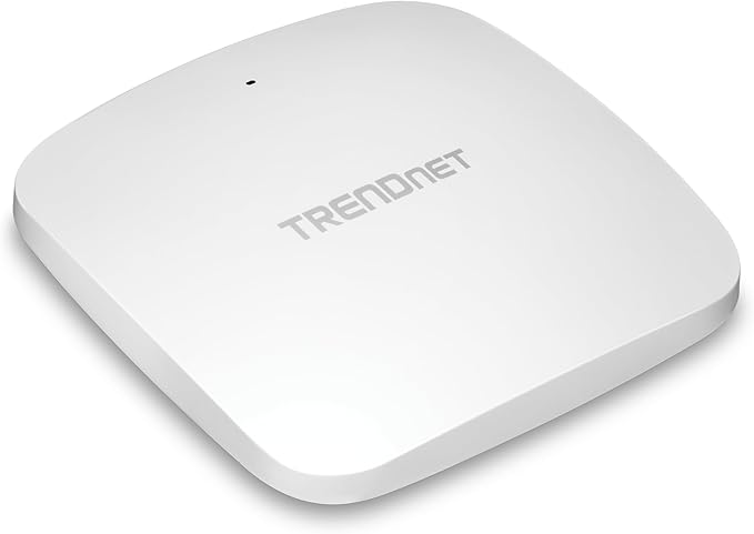 TRENDnet AX3000 Dual Band WiFi 6 PoE+ Access Point, TEW-923DAP, 1 x 2.5GBASE-T PoE+ LAN Port, OFDMA and MU-MIMO Technology, 2402Mbps (5Ghz), 573Mbps (2.4Ghz), WPA3 Ecryption, White