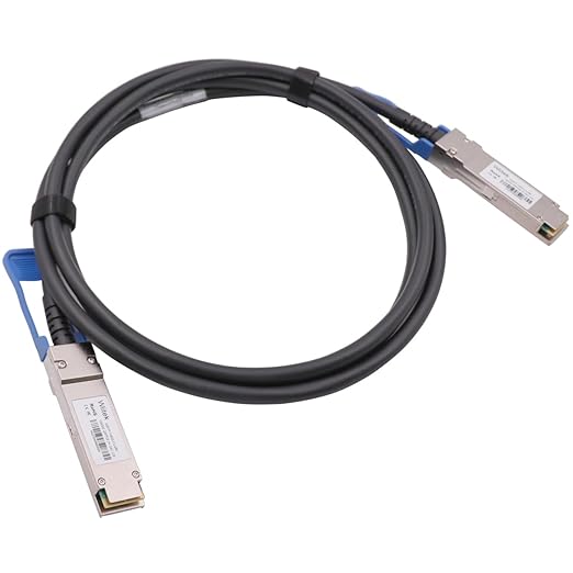 100GbE QSFP28 DAC Twinax Cable, 2 Meter 100GBASE-CR QSFP28 to QSFP28 Passive Copper Cable, Compatible for Cisco QSFP-100G-CU2M, Ubiquiti, Mikrotik, Netgear, Supermicro, Open Source Switches