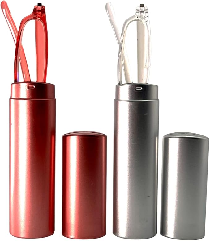 Women Reading Glasses Men Blue Light Blocking Anti Eyestrain Slim Computer Reader Tube Small Glass Thin Compact