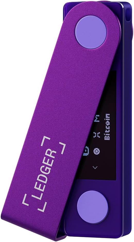 Ledger Nano X (Amethyst Purple) - Secure and Manage Your Crypto & NFTs on-The-go with Our Bluetooth®-Enabled Hardware Wallet