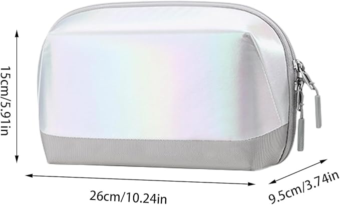 Electronics Travel Organizer - Portable Tech Bag, 180° Opening Cable Organizer, Durable Waterproof Case, Compact Storage Design | Travel Accessory for Cables, Chargers, Gadgets, Cosmetics, Office Dail