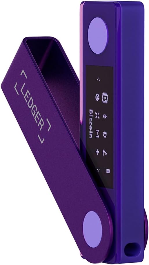 Ledger Nano X (Amethyst Purple) - Secure and Manage Your Crypto & NFTs on-The-go with Our Bluetooth®-Enabled Hardware Wallet