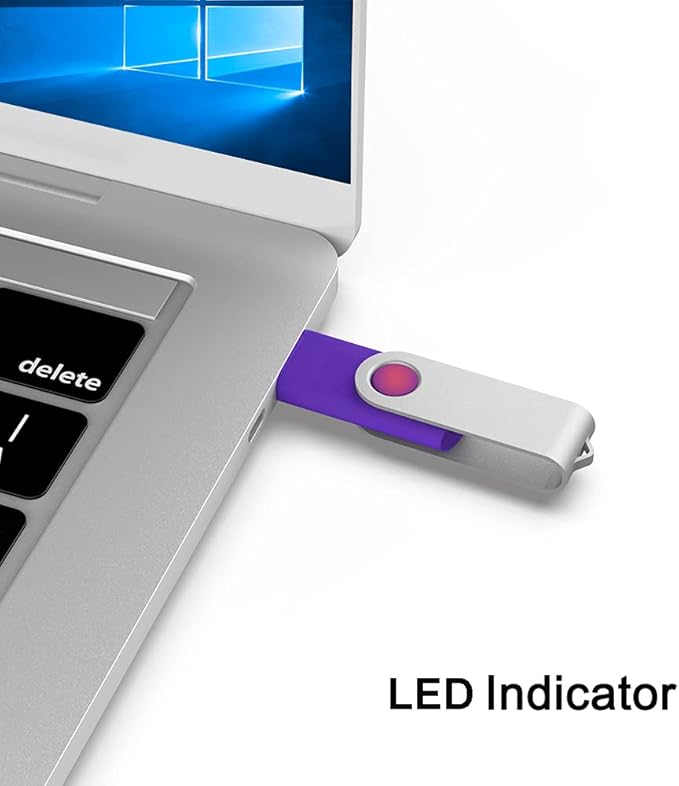 KOOTION 5 Pack 64GB USB 2.0 Flash Drive Thumb Drives - Mixed Color