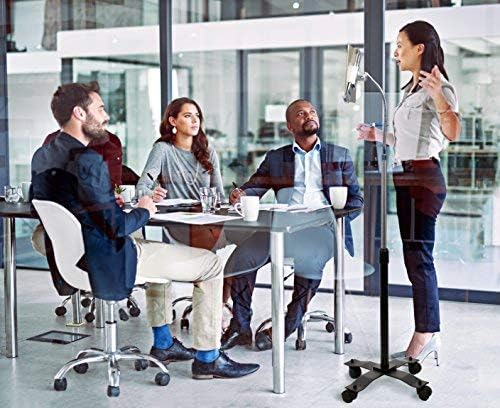 Gooseneck Floor Stand - CTA Compact Security Gooseneck Floor Stand for Tablets with Lock and Key Security System for iPad 7th/ 8th/ 9th Gen 10.2", iPad Pro 12.9", and Surface Pro 4 (PAD-SCGS)