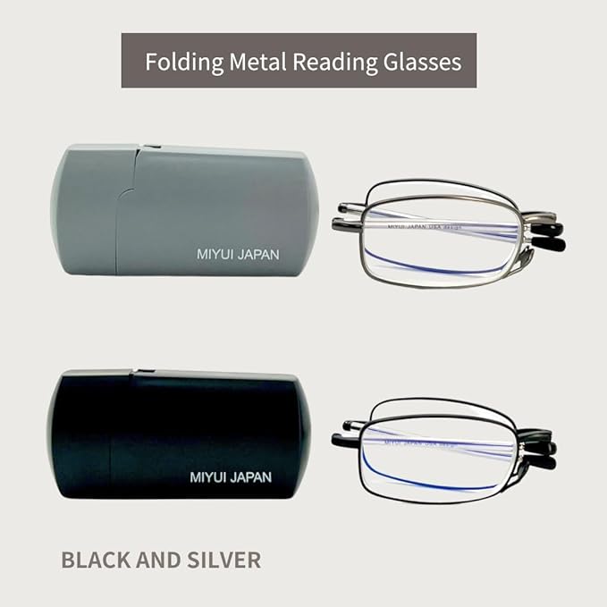 EZ Women Reading Glasses Men Blue Light Block Anti Eyestrain Slim Computer Reader Tube Small Glass Thin Compact