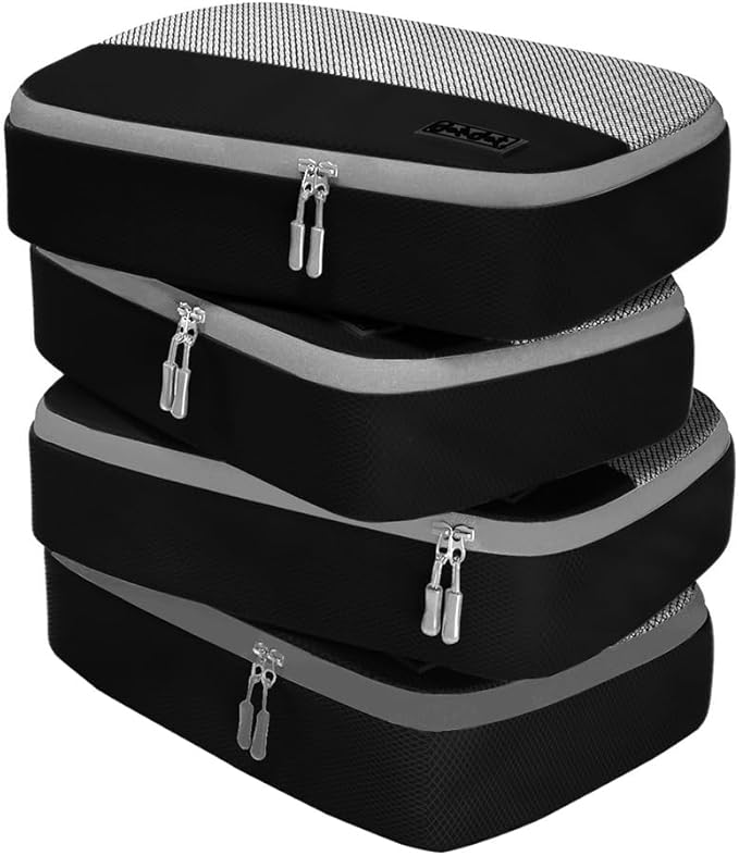 Dot&Dot Medium Packing Cubes - 4 Pcs Suitcase Organizer Set - Carry On Travel Cubes
