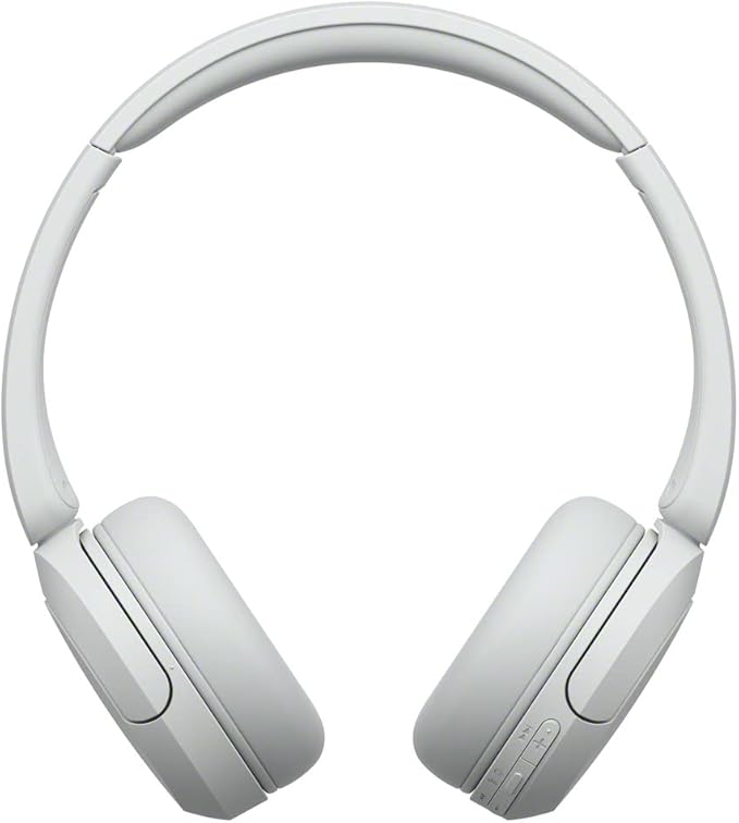 Sony WH-CH520 Wireless Headphones Bluetooth On-Ear Headset with Microphone and up to 50 Hours Battery Life with Quick Charging, White