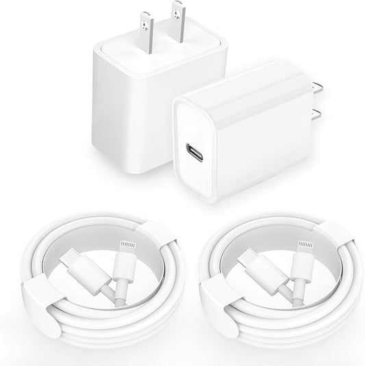 iPhone 14 13 Charger, 2Pack 20W Fast Charging Type C Block (MFI Certified) Rapid Speed USB C Wall Charger Lightning Cable Cord Apple Chargers for iPhone 14 Pro Max 14 Plus 13 12 11 Pro SE XS XR X iPad