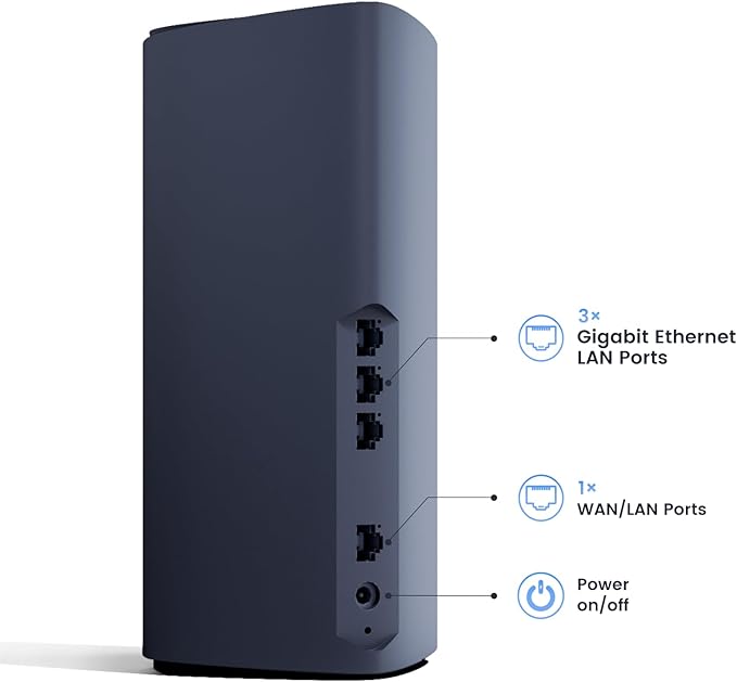 AX5400 Dual-Band WiFi 6 Router (BX54) High Speed Gaming Routers for Wireless Internet, 4K QAM,OFDMA,MU-MIMO,VPN-Support,Easy-Mesh,Parental Controls,Ethernet Ports for Fiber Optic Modem,80 Devices