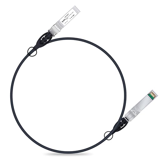 ipolex 1.25G SFP Twinax Cable, Gigabit Direct Attach Copper(DAC) Passive Cable, 1m (3.28ft), for Cisco SFP-H1GB-CU1M, Ubiquiti, Fortinet, Netgear, D-Link, Supermicro, and More