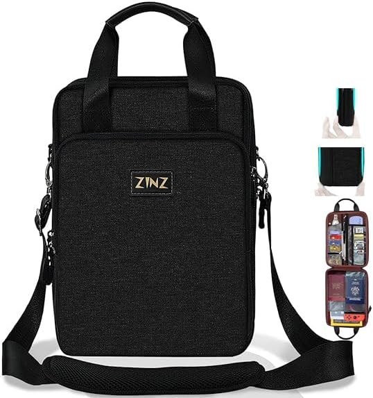 ZINZ Slim & Expandable Case 12.9 13 inch Travel Laptop Shoulder Bag for MacBook Air 13" M3/M2/M1, MacBook Pro 13" M2/M1, iPad Pro 12.9"/13"/11", iPad Air 13",B01K01