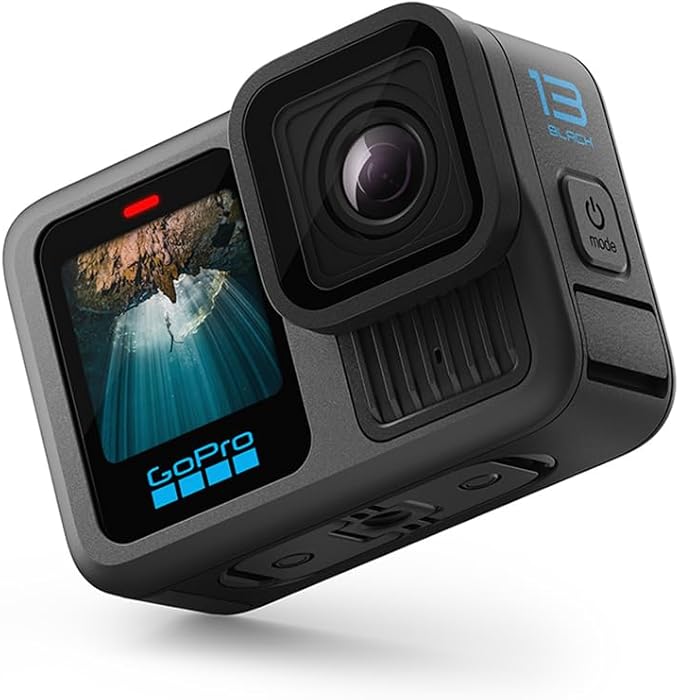GoPro HERO13 Waterproof Action Camera Dive Kit with 5.3K60 UHD Video, 27MP HDR Photos - Bundle with Protective Housing, Video Light Pack, Camera Tray, Double Clip, 64GB microSD Card (Hero13)