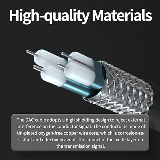 ipolex 40G QSFP+ DAC Twinax Cable, 40GBASE-CR4 Passive Direct Attach Copper Cable, 0.5m (1.64ft), for Cisco QSFP-H40G-CU50CM, Meraki MA-CBL-40G-50CM, Intel XLDACBL05, Mikrotik, Netgear, TP-Link,D-Link