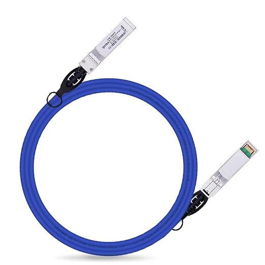 ipolex [Dark Blue 10G SFP+ Twinax Cable, Direct Attach Copper(DAC) Passive Cable, 1.5m (4.92ft), for Cisco SFP-H10GB-CU1.5M, Meraki, Ubiquiti, Mikrotik, Intel, Fortinet, Netgear, D-Link and More