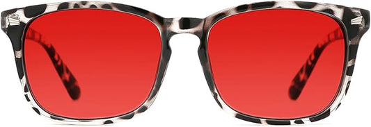 TIJN Sleep Glasses for 99.9% Blue Green Light Blocking Dual AR Coatings Red Lens for Computer Gaming Reduce Eyestrain