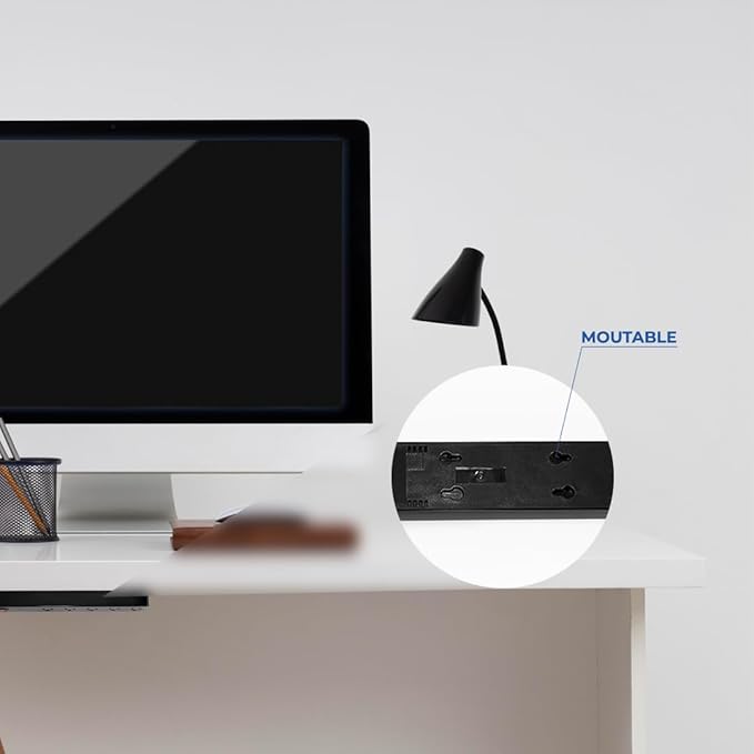 Clamper Power Strip 5-Outlet 4ft Extension Cord, Short Circuit Protection, Surge Protector 1800 Joules, 1875W, for TV, PC, Xbox, PS5 and Other Appliances, Home and Office, iCLAMPER Power 5 Black