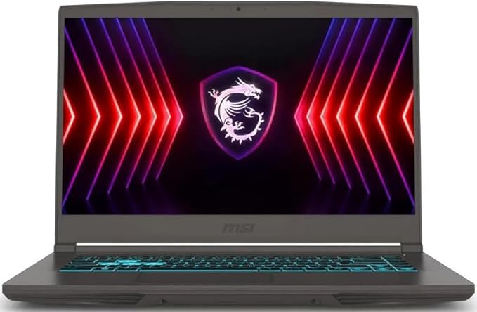 MSI Thin 15.6 inch FHD 144Hz Gaming Laptop |AMD Ryzen 5 7535HS| NVIDIA GeForce RTX 4060|Webcam |Backlit|Gray| 16GB RAM | 512GB SSD |Windows 11 Home |Bundle with USB 3.0 Hub