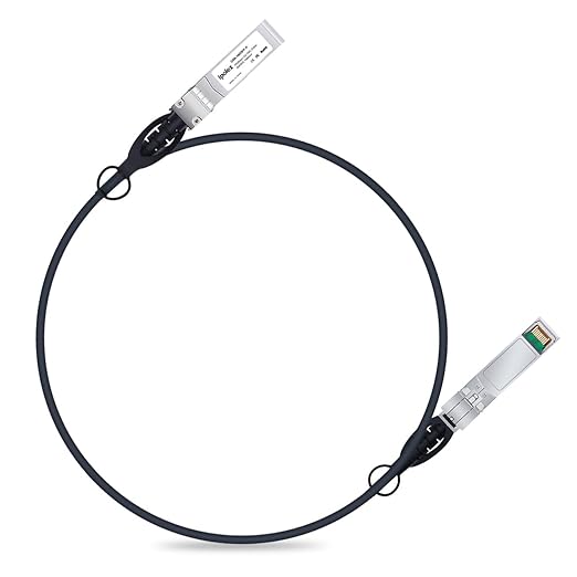 ipolex 10G SFP+ Twinax Cable, Direct Attach Copper(DAC) Passive Cable, 1-Meter, for Cisco SFP-H10GB-CU1M, Meraki, Ubiquiti, Mikrotik, Intel, Fortinet, Netgear, D-Link, Supermicro, TP-Link