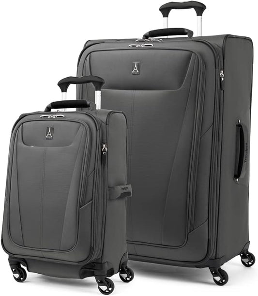 Travelpro Maxlite 5 Softside Expandable Luggage with 4 Spinner Wheels, Lightweight Suitcase, Men and Women, Shadow Grey, 2-Piece Set (21/29)