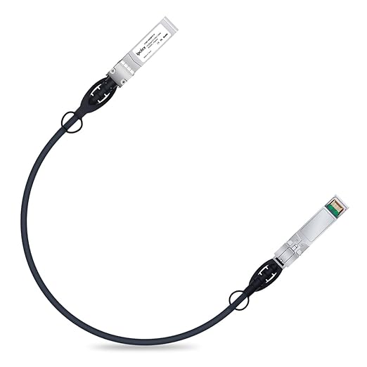 ipolex 10G SFP+ Cable, Direct Attach Copper(DAC) Passive Twinax Cable, for Cisco SFP-H10GB-CU0.5M, Ubiquiti UniFi UC-DAC-SFP+, Meraki, TP-Link TL-SM5220-0.5M,Mikrotik and More, 0.25m~7m