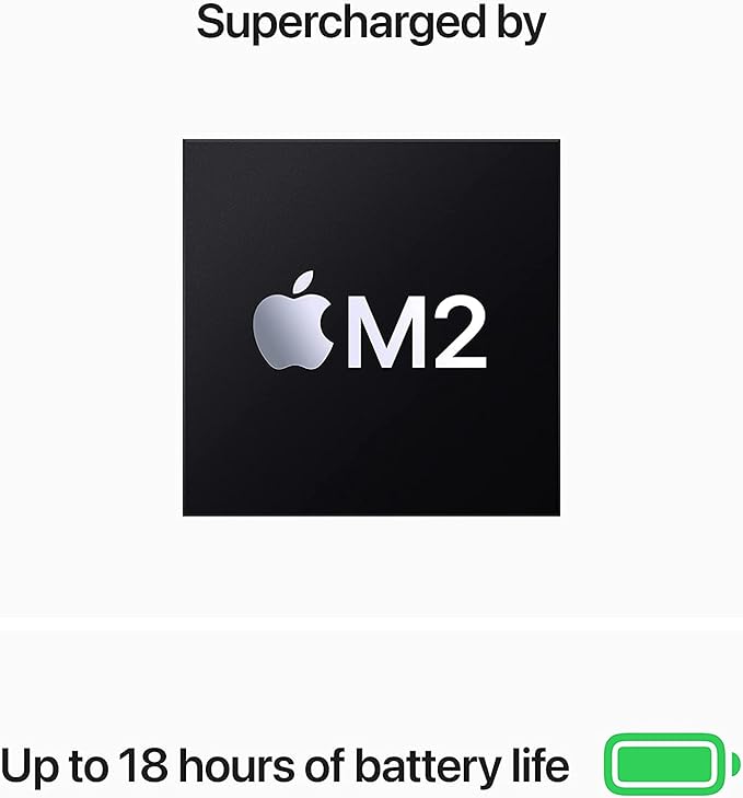 Apple 2022 MacBook Air with Apple M2 Chip, 13-inch, 8GB RAM, 512GB SSD Storage, Silver (Renewed)