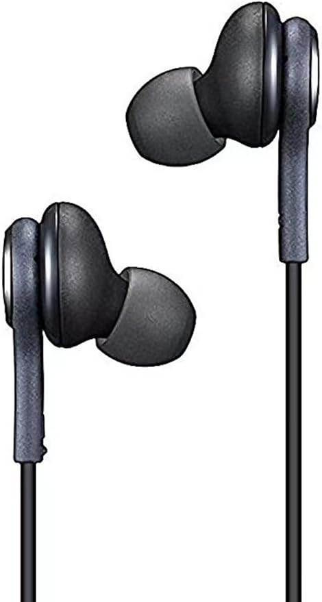 2025 New in-Ear Earbuds Stereo Headphones for Samsung Galaxy Z Fold6，S24S23S22S21S20 Note 10 10+ - with Microphone and Volume Remote Type-C Connector-Black