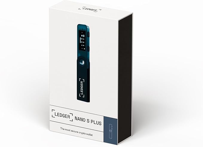 Ledger Nano S Plus (Sapphire Blue): The Perfect Entry-Level Hardware Wallet to securely Manage All Your Crypto and NFTs. (for Android or Desktop only)
