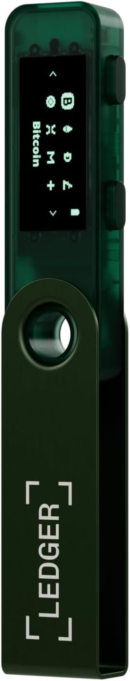 Ledger Nano S Plus (Emerald Green) : The Perfect Entry-Level Hardware Wallet to securely Manage All Your Crypto and NFTs (for Android or Desktop only)