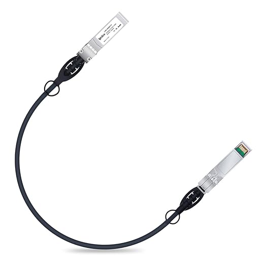 ipolex SFP+ DAC Twinax Cable, 10G Direct Attach Copper(DAC) Patch Passive Cable, for Cisco SFP-H10GB-CU0.5M, Ubiquiti UniFi, Meraki, Mikrotik, and More