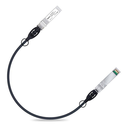 ipolex 10G SFP+ Twinax Cable, Direct Attach Copper(DAC) Passive Cable, 0.25m (0.82ft), for Cisco SFP-H10GB-CU0.25M, Meraki, Ubiquit, Mikrotik, Intel, Fortinet, Netgear, D-Link, Supermicro, TP-Link