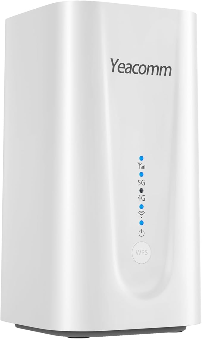 5G NR SA NSA CPE Router,WiFi 6 Modem Router with Sim Card Slot,Wireless 5G Cellular Router up to 3.47Gbps,Qualcomm SDX62,4 x 4 MIMO,Band Lock,VPN,Global Version