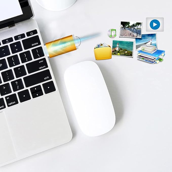 1 Pack 64GB USB Flash Drives USB 2.0 Thumb Drives Memory Stick Jump Drive Zip Drive, Gold