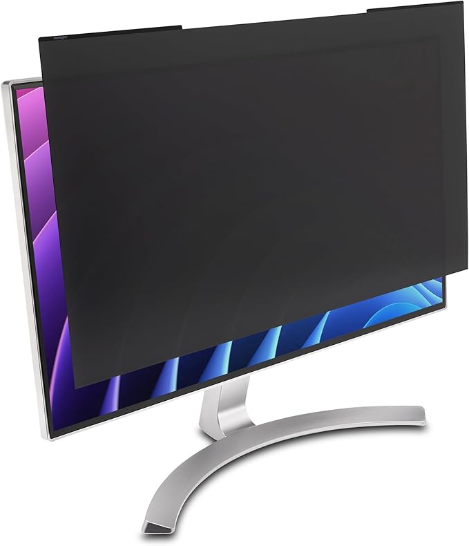 Kensington MagPro 23.8 Inch Magnetic Computer Privacy Screen for Desktop, Removable 16:9 Computer Privacy Filter, Anti-Glare Blue Ray Reduction, Compatible with Slim Bezel Monitors, K55421WW