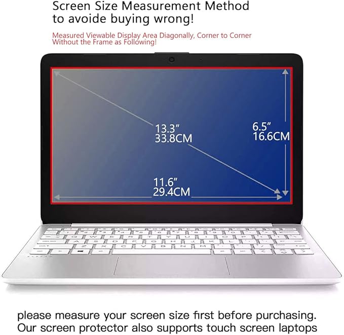 FILMEXT 2 Pack 13.3 inch Laptop Screen Protectors Eye Protection Anti Glare Anti Blue Light Screen Protector Compatible with major brands (Asus, Acer, HP, Dell, Toshiba, Lenovo 13.3"(16:9) Laptop