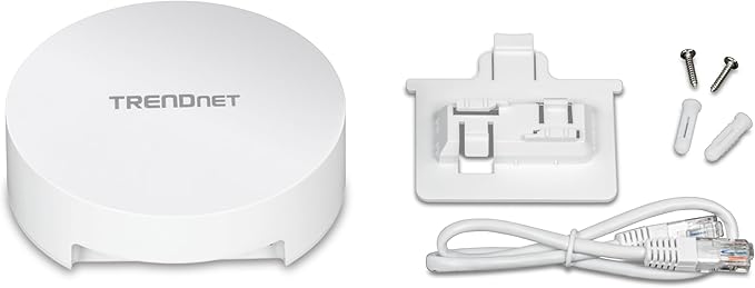 TRENDnet AC1300 Dual Band PoE Indoor Wireless Access Point, 867Mbps WiFi AC + 400Mbps WiFi N Bands, MU-MIMO, Repeater Mode, Traffic Management, Easy Installation, White, TEW-823DAP