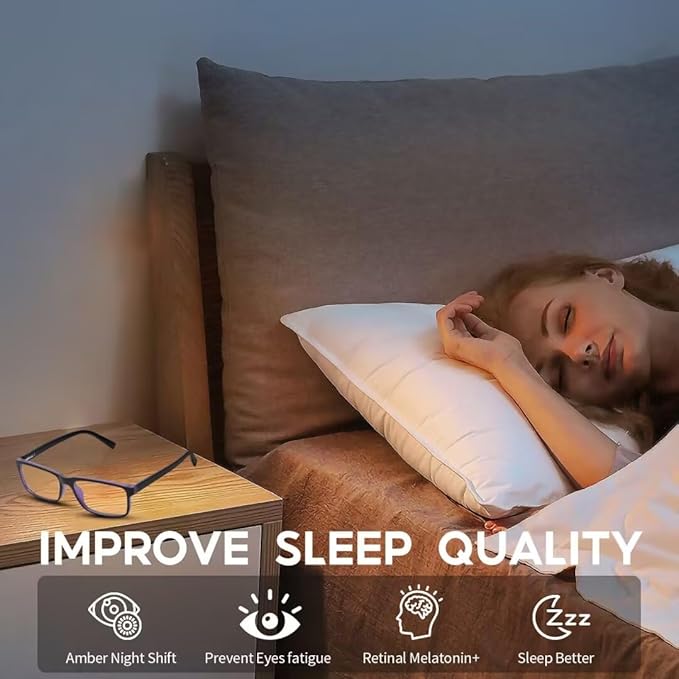 Blue Light Glasses For Women/Men Anti-Fatigue Computer Monitor Gaming Glasses Reduce Eye Strain Bluelight Blocking Glasses Blue