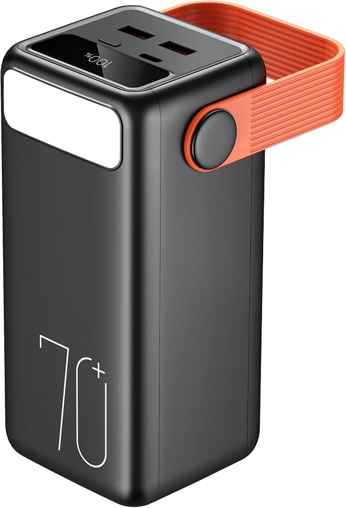 Portable Charger Power Bank 70000mAh, 22.5W Fast Charging USB C Battery Pack, 3 Outputs, LED Display & LED Light, External Huge Capacity Battery Bank for iPhone, Samsung, iPad, Travel Emergency