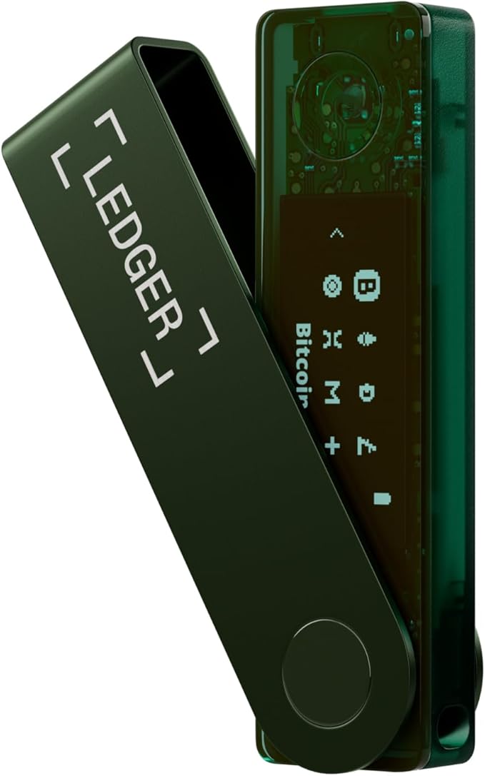 Ledger Nano X - Secure and Manage Your Crypto & NFTs on-The-go with Our Bluetooth-Enabled Hardware Wallet (Emerald Green)