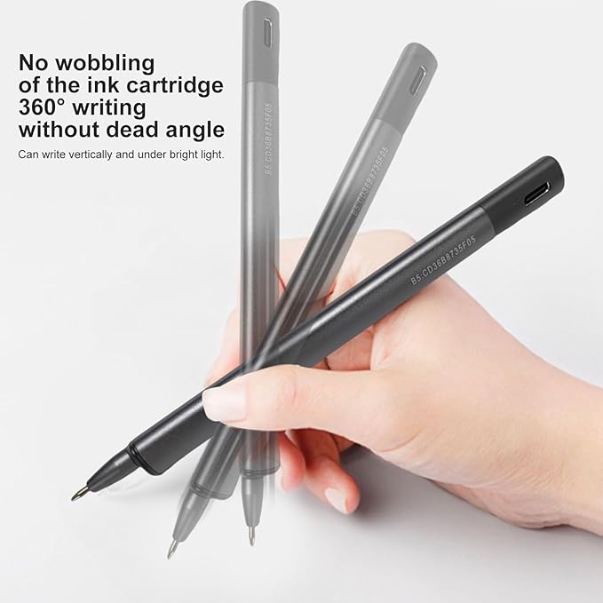 ASHATA Digital Smart Pen Notebook Set, Real Time Sync for Digitizing, Erasable Reusable Electronic Writing Pad App Connected, 64 Pages, for Work Notes Business Meetings