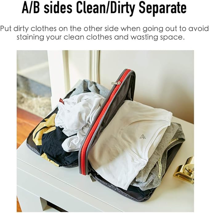 Bee Nesting Waterproof Compression Packing Cubes,Travel Packing organizers for Carry on Luggage,Backpacking, Suitcases