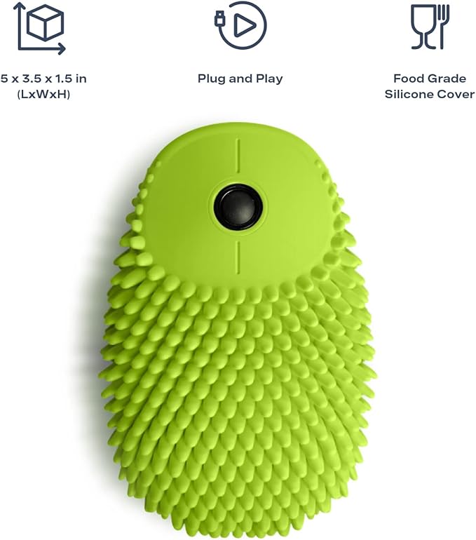 HedgeHog Health Hoglet Wireless Computer Mouse – Cute, Functional, and Tactile Fidget Tool. Combines Stress Relief with Comfort and Style, Perfect for Enhancing Focus and Productivity (Green)