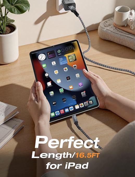 240W USB C to USB C Fast Charging Cable, 20Gbps Data Transfer & 4K Video, USB 3.2 Gen 2 Type C Cable for MacBook Pro/Air, iPad mini, Samsung Galaxy, iPhone 15/16/17