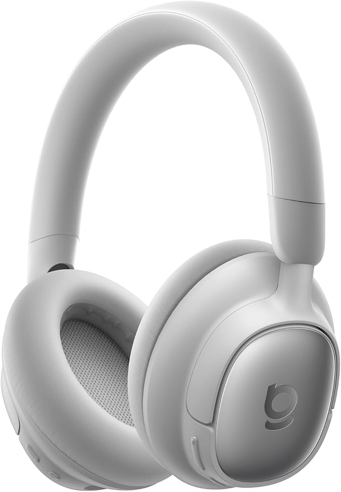 Baseus Bowie MH1 Adaptive Active Noise Cancelling Headphones, Real-Time Adaptive Hybrid ANC, SuperBass 2.0, LDAC Hi-Res Sound, 80H Playtime, Comfortable Fit, Clear Calls, Bluetooth 6.0 -Frosted Gray