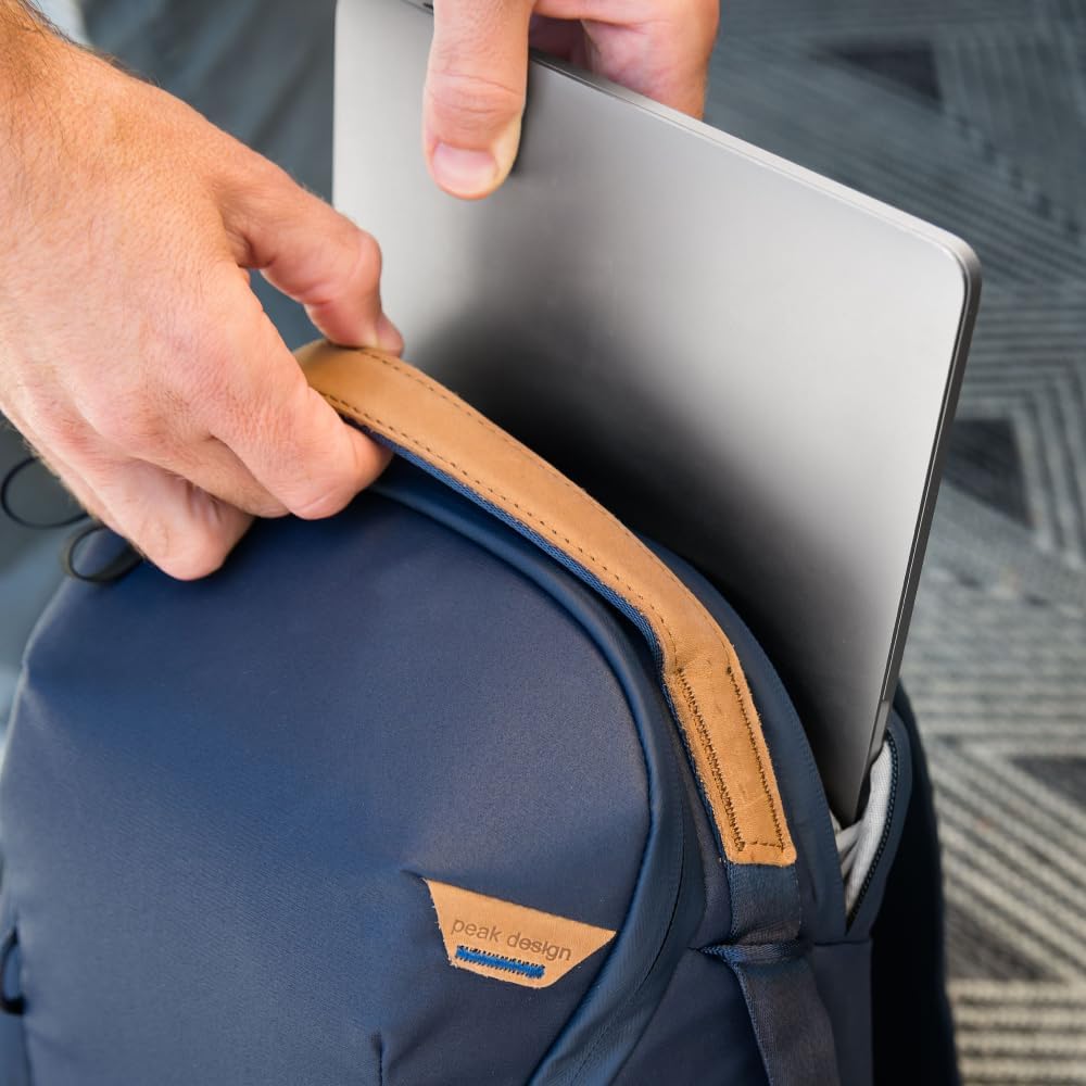 Peak Design Everyday Backpack Zip 15L, Midnight, 270-Degree Zip, Dual Side Pockets, FlexFold Dividers, Fits 15" Laptop, For Camera Carry, Daily Commutes or Travel, Versatile Backpack for Men and Women