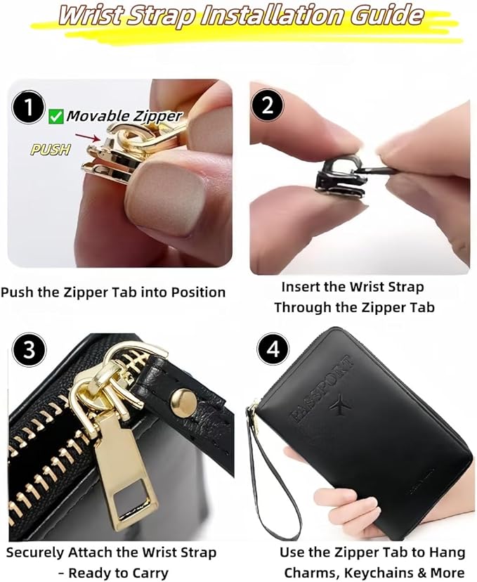 S-11 RFID Blocking Passport Holder Travel Wallet, Slim Zipper Card Case with ID Window, Boarding Pass Slot & Credit Card Organizer for Men and Women. (Pink)