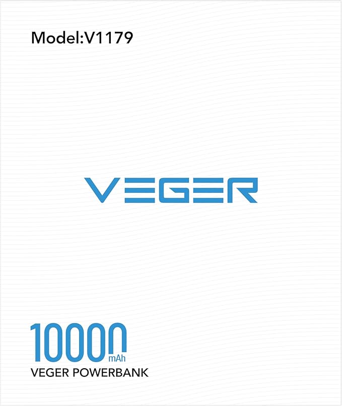 VEGER Compact Portable Charger with Built in Cable(Removable), 10000mAh Cute Power Bank 20W Fast Charging, Sparkling Battery Pack Fashion Travel Accessory Compatible with iPhone 15/14, Android-Black