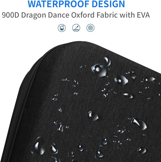 Electronics Organizer Travel Case Waterproof,Multi-Function Cable Storage Bag for Charger Phone Earphone USB Cables,Portable Wire Organizer Pouch for Travel Accessories,Black