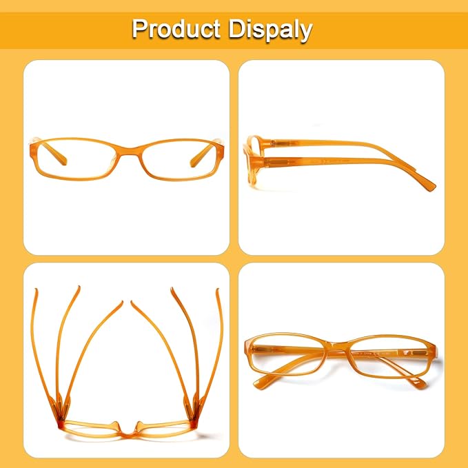 NORPERWIS 6 Pack Ladies Reading Glasses for Women Blue Light Blocking Spring Hinge Fashion Eyeglasses Readers for Women (Mix Color-1, 0.75)