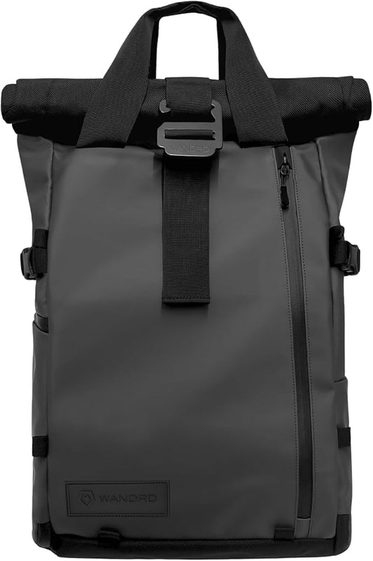 WANDRD PRVKE 31L, V3 Backpack: Weather-Resistant Travel & Camera Backpack with Laptop Sleeve, Quick Side Access, Clamshell Opening – Ideal Photography & Travel Bag (Black)