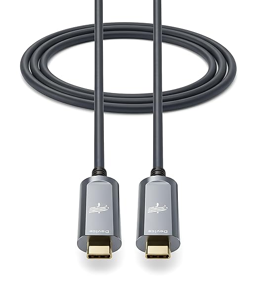 Fiber Optic USB C to USB C Cable(50ft),Slim Long Extension High Speed 10Gbps USB 3.2 Active Optical Compatible with Webcams,Cameras,AR/VR for Video Conference,Data Center
